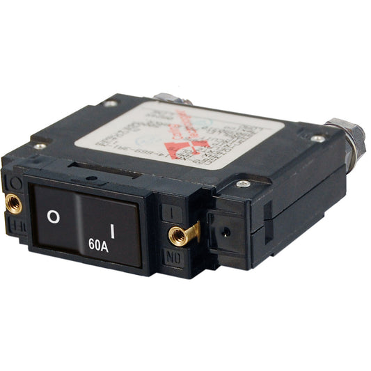 Blue Sea 7547 CSeries Flat Rocker Circuit Breaker  Single Pole  60A 7547