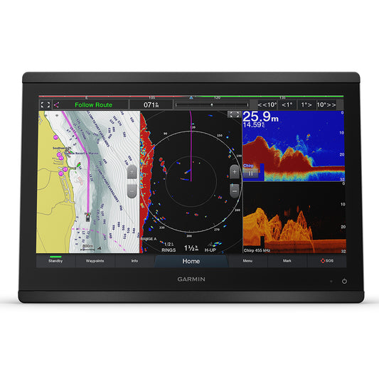 Garmin GPSMAP 8416xsv 16 ChartplotterSounder Combo wWorldwide Basemap  Sonar 0100209302