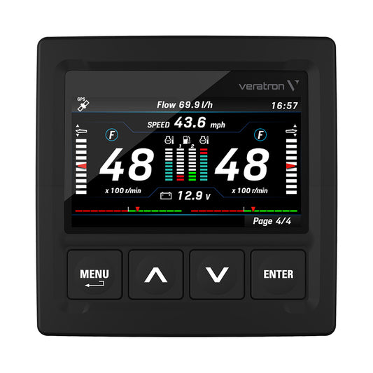 Veratron OceanLink 43 NMEA 2000 Certified TFT Gateway  Black A2C1352150001