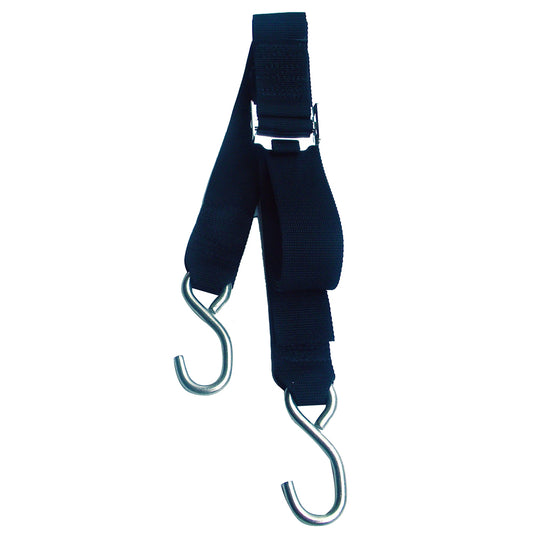 Rod Saver Stainless Steel Roller Buckle Gunwale TieDown  2 x 10 SSGW210