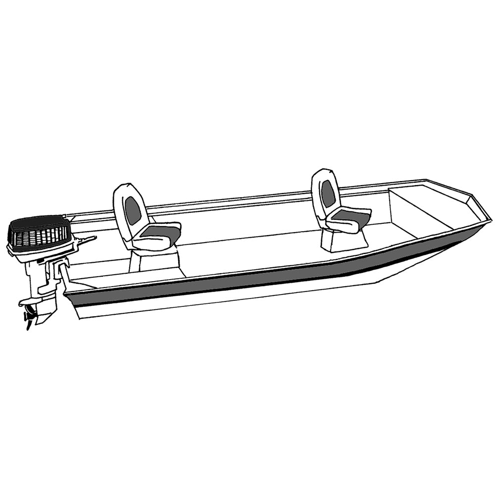 Carver Performance PolyGuard StyledtoFit Boat Cover f165 Open Jon Boats  Shadow Grass 74203CSG