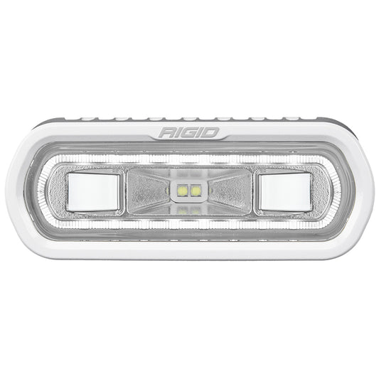 RIGID Industries SRL Series Marine Spreader Light  White Surface Mount  White Light wWhite Halo 51100