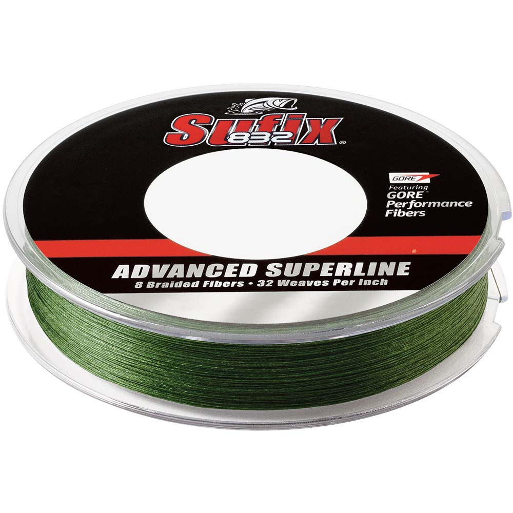 Sufix 832 Advanced Superline Braid  6lb  LowVis Green  300 yds 660106G
