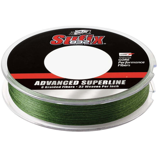 Sufix 832 Advanced Superline Braid  6lb  LowVis Green  300 yds 660106G