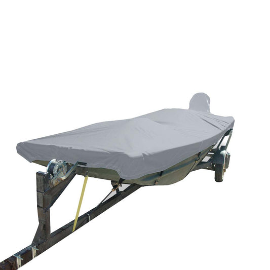 Carver PolyFlex II StyledtoFit Boat Cover f125 Open Jon Boats  Grey 74200F10