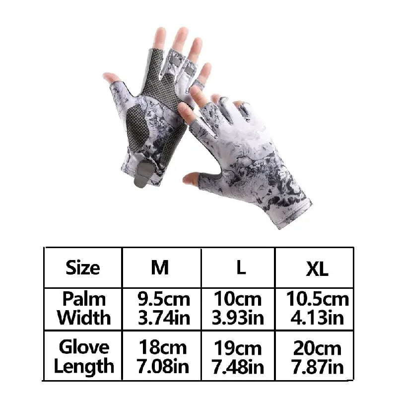 Riverruns Unisex Fingerless Fishing Gloves for Men And Women Suitable