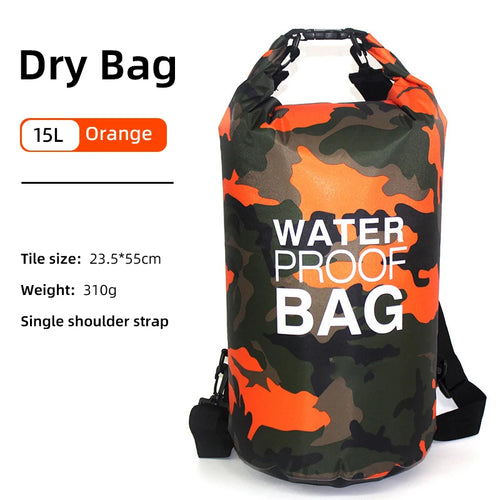 30L 15L Waterproof Dry Bags With Wet Separation Pocket Backpack For