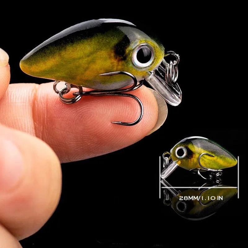 5pcs Mini Fishing Lures Set Lifelike Crank Baits Artificial Baits