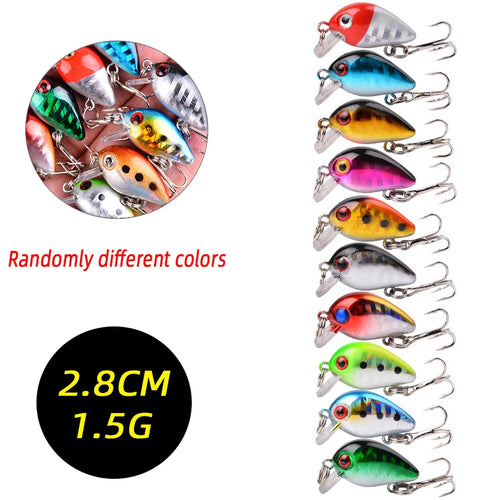 3/5/8 Pcs of Random Fishing Lure Set High Quality Swimming Bait Minnow