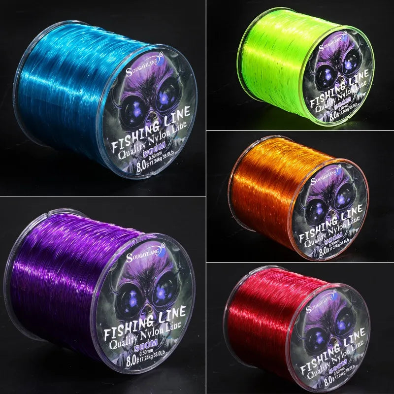 Sougayilang 500m Nylon Fishing Line Max Drag 7-38LB Super Stronger