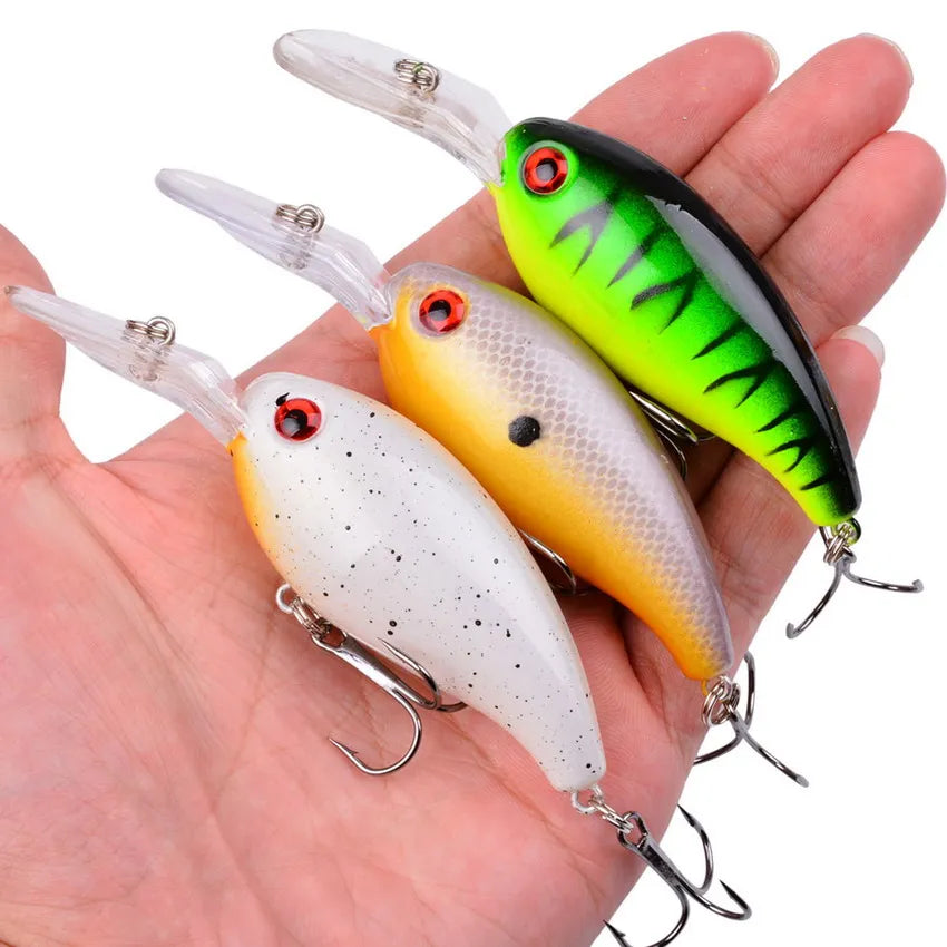 3/5/8 Pcs of Random Fishing Lure Set High Quality Swimming Bait Minnow