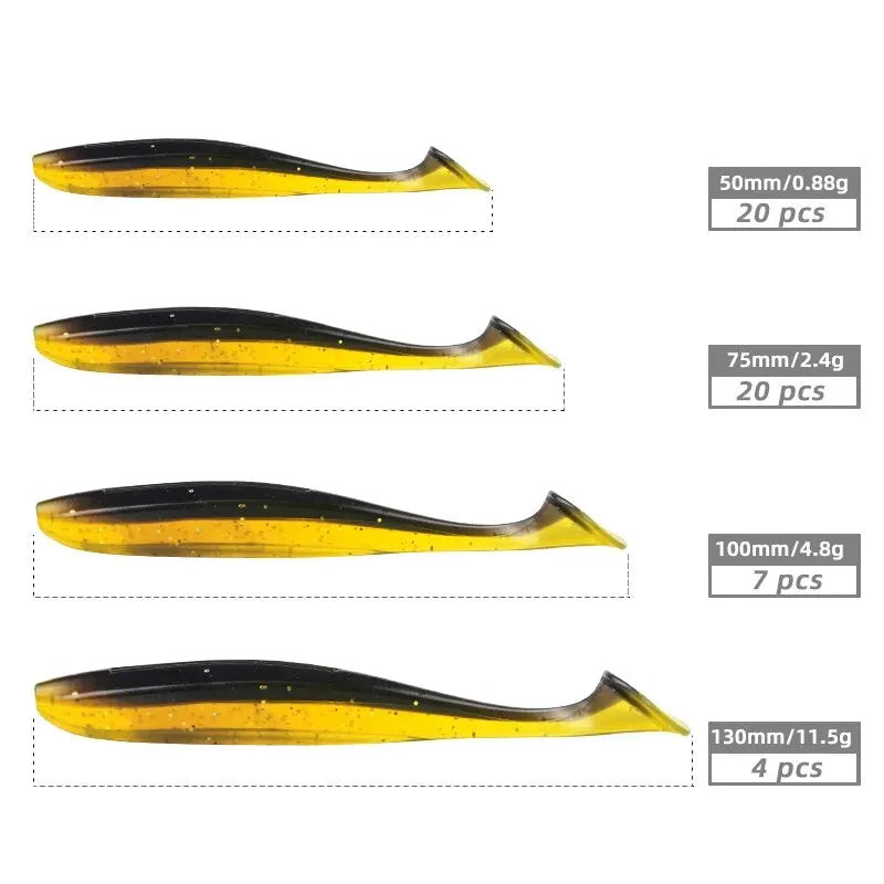 MEREDITH Easy Shiner Fishing Lures 50mm 65mm 75mm 100mm Wobblers Carp