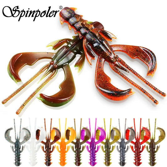 Spinpoler Agile Shrimp Soft Bait Fishing Lure TPR Floating Salted UV