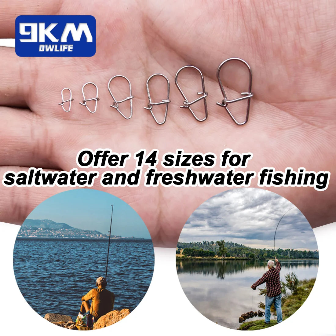 Fishing Snaps 50~200Pcs Fishing Clips Fast Crankbait Snaps Fishing