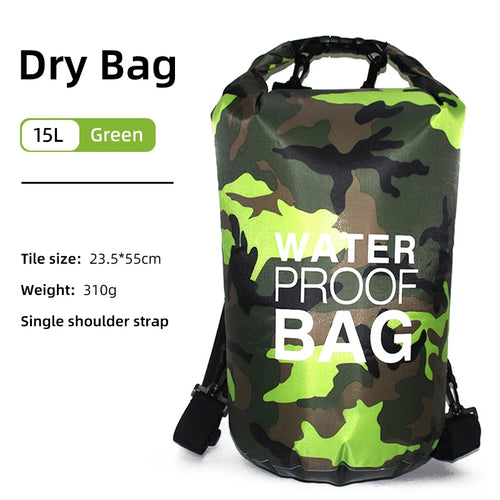 30L 15L Waterproof Dry Bags With Wet Separation Pocket Backpack For