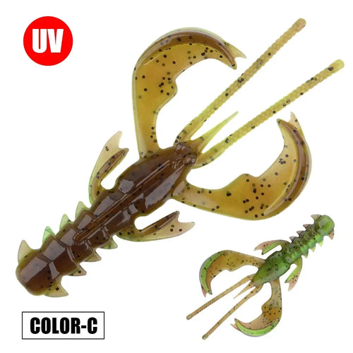 Spinpoler Agile Shrimp Soft Bait Fishing Lure TPR Floating Salted UV