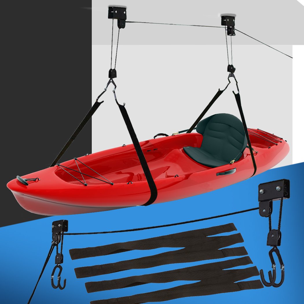 54KG Kayak Hoist  Bike/ Ladder Lift Pulley System Garage Ceiling